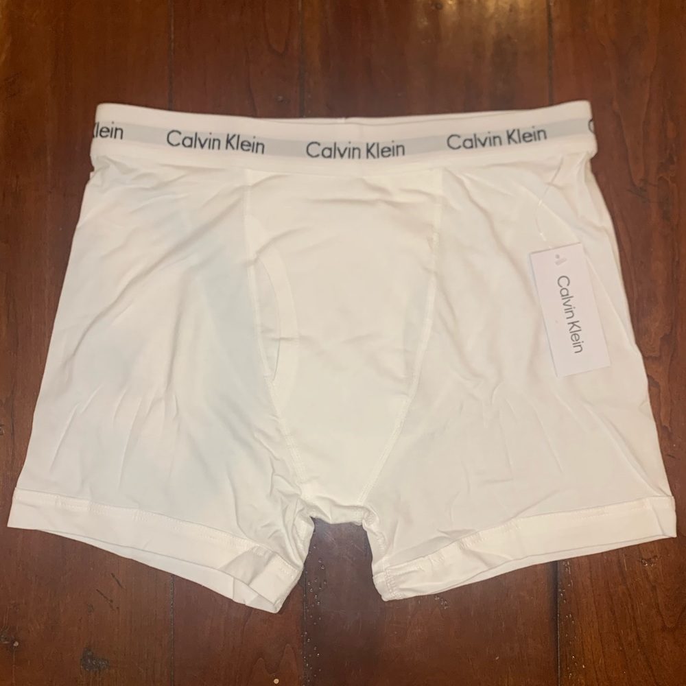 Calvin Klein Men's Underwear Cotton Classics 7-Pack Boxer Brief, White, Large